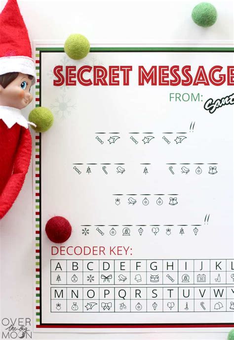 Secret Message From Santa Free Printable